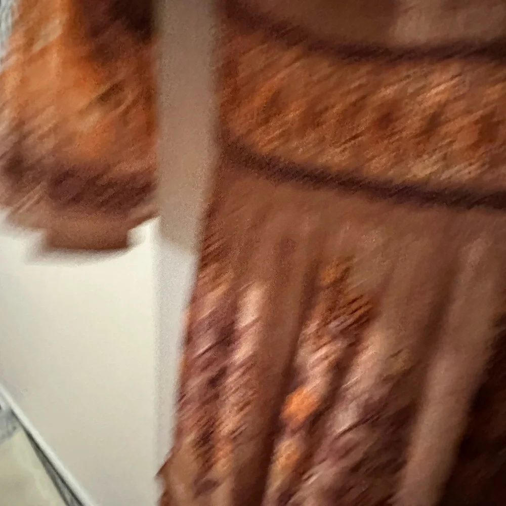 Bohemian Long Sleeve Dress in Brown Paisley size S - Picture 5 of 6